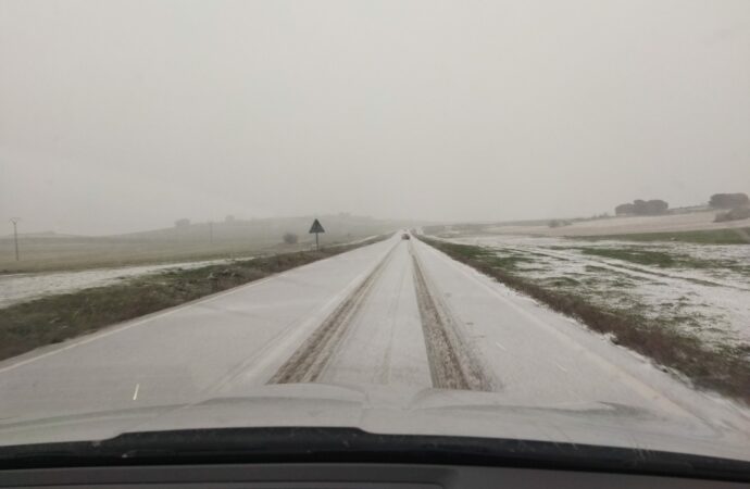 La nieve llega a la provincia de Guadalajara y al Corredor del Henares