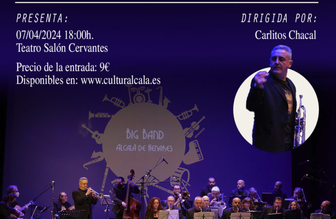 La Big Band de Alcalá, este domingo 6, en el Teatro Salón Cervantes