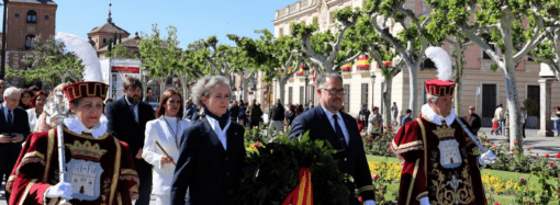 Homenaje a Miguel de Cervantes en Alcalá de Henares, con motivo del 23 de abril, Día del Libro