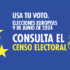Elecciones al Parlamento Europeo: el domingo 9 de junio se expone el censo electoral de Torrejón