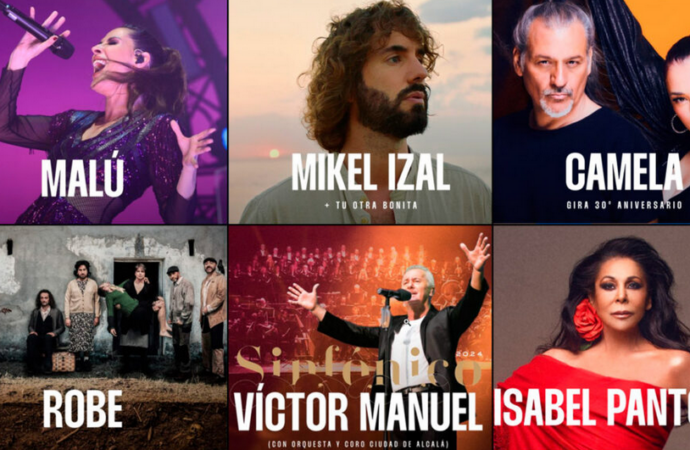 Conciertos de la Muralla 2024 en Alcalá: Omar Montes, Isabel Pantoja, Malú, Robe, Camela, Víctor Manuel, Sergio Dalma, Izal, India Martínez…