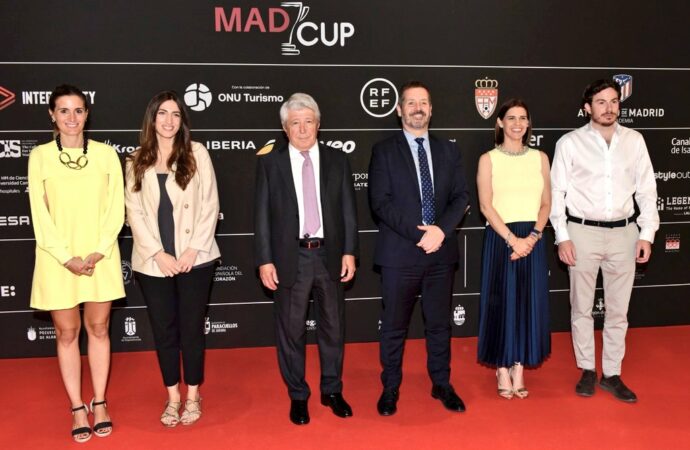 Alcalá, presente en la presentación de la MADCUP 2024, en el  Estadio Metropolitano