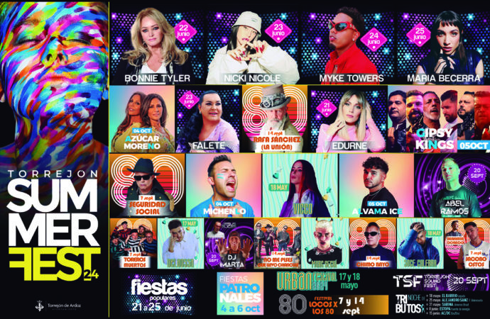 Summer Fest en Torrejón: Myke Towers, Bonnie Tyler, Maria Becerra, Nicki Nicole, Vicco, Edurne…