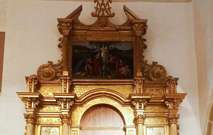 Inaugurada la restauración del retablo barroco de Almonacid