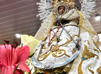 Procesión de regreso de la Virgen del Val a la Catedral de Alcalá, este lunes, 16 de septiembre