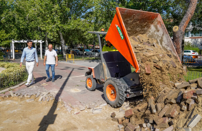 Así va la renovación de 2.100 metros cuadrados de acerado y la eliminación de barreras arquitectónicas en Torrejón