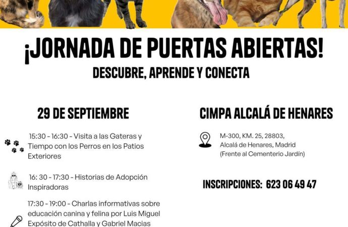 Este domingo, nueva jornada de puertas abiertas en el Centro Integral de Protección Animal de Alcalá