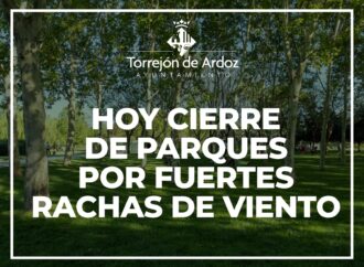 Todos los parques de Torrejón de Ardoz, cerrados el miércoles por el mal tiempo