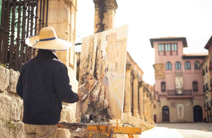 Ganador y finalistas del Concurso de Pintura Rápida de Sigüenza