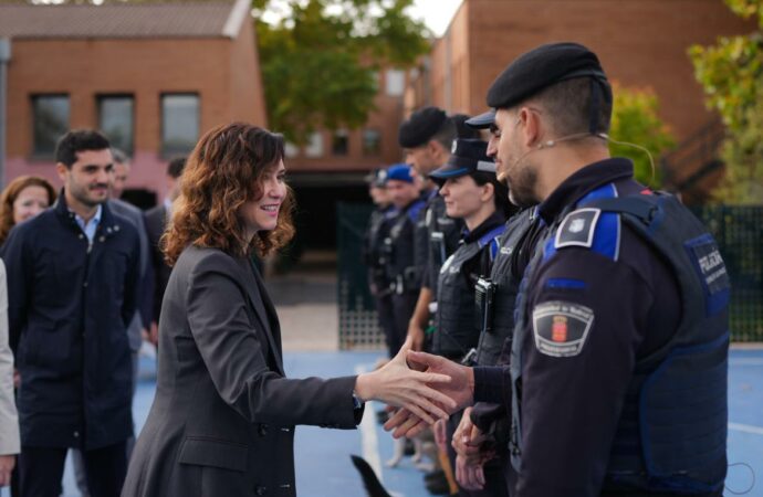 La presidenta regional, Isabel Díaz Ayuso, presenta en Torrejón el Plan Regional Antidrogas