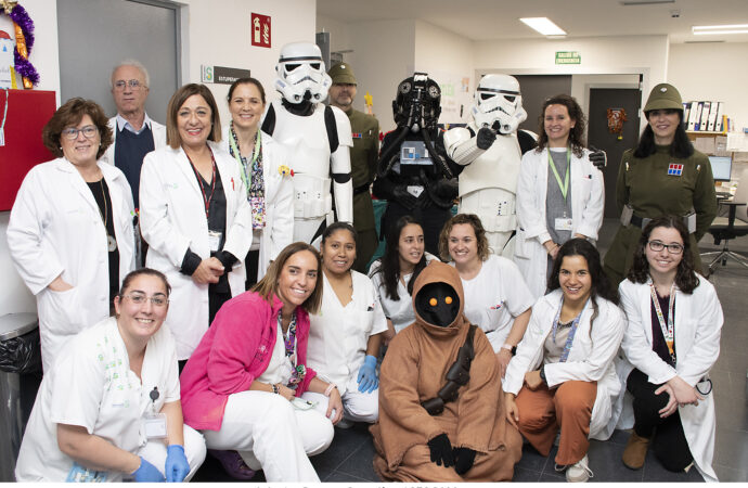 Los personajes de la Guerra de las Galaxias volvieron al Hospital de Guadalajara