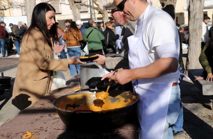 Migas y gachas en Pastrana para celebrar San Sebastián y San Antón