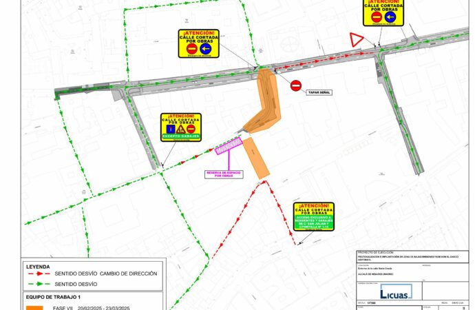 Tráfico en Alcalá / Itinerarios alternativos por obras en la calle Trinidad