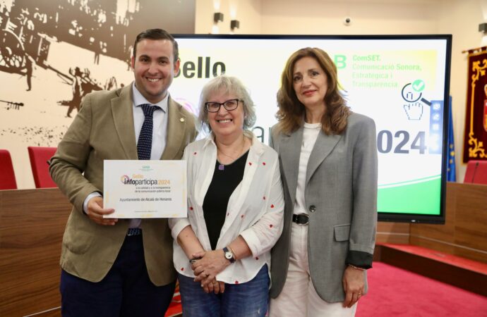 El Ayuntamiento de Alcalá, reconocido con el sello InfoParticipa como uno de los transparentes de España