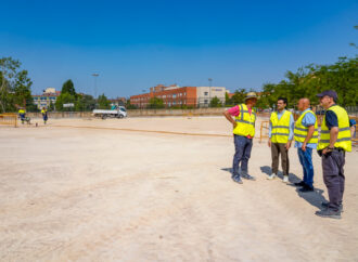 Avanzan las obras del nuevo aparcamiento en superficie gratuito de 231 plazas en la calle Francia de Torrejón