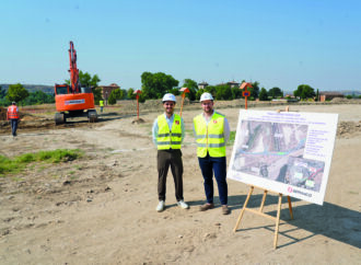 Visita del alcalde de Torrejón al inicio de las obras de la 3ª fase y última de la Ronda Sur