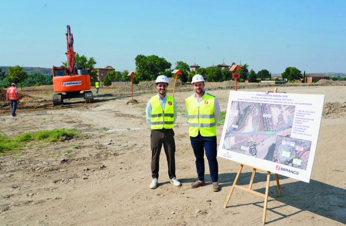 Visita del alcalde de Torrejón al inicio de las obras de la 3ª fase y última de la Ronda Sur