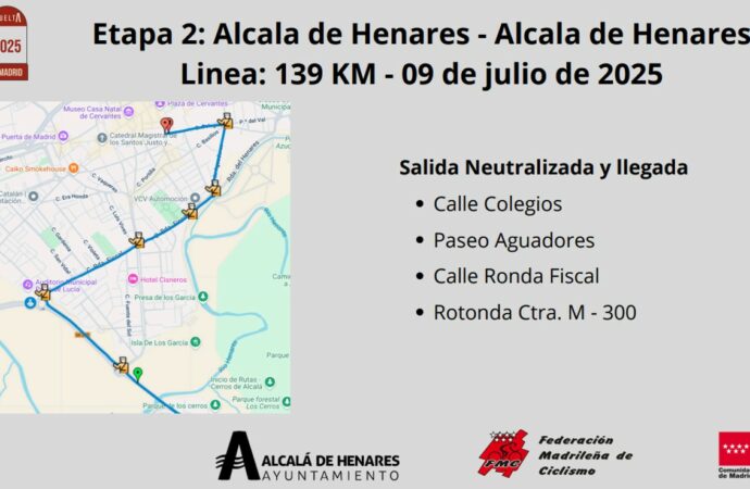 Tráfico en Alcalá / Atención a los cortes el miércoles por la Vuelta Ciclista Sub-23 a la región