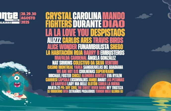 Carteles día a día del Festival Gigante 2025 que llegará a Guadalajara del 28 al 30 de agosto