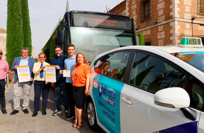 ‘En Ferias relaciónate con-sentido’: campaña en buses y taxis de Alcalá de Henares