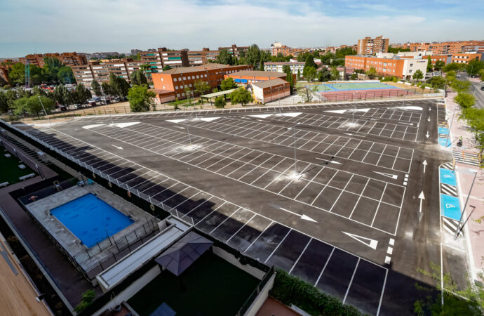 Nuevo aparcamiento en superficie gratuito de 231 plazas en la calle Francia de Torrejón