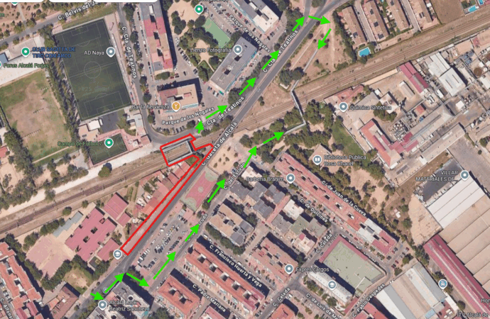 Este miércoles 24 de septiembre se cortará el paso peatonal de la pasarela de la calle Gaceta de Alcalá durante una semana