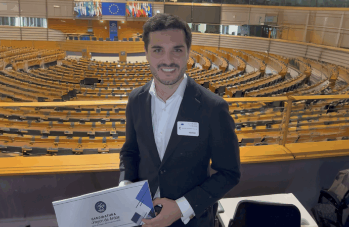 El alcalde de Torrejón impulsó en el Parlamento Europeo la candidatura como Ciudad Europea del Deporte 2026