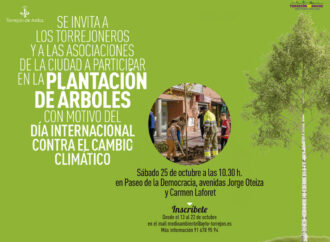 Este miércoles día 22 termina el plazo para inscribirse y participar en la plantación de árboles de Torrejón