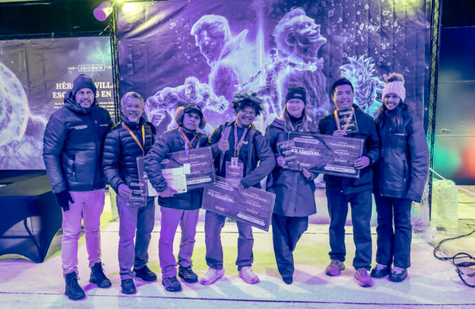 Entregados en Torrejón los premios de Ice Festival, la mayor exposición de figuras de hielo de Europa