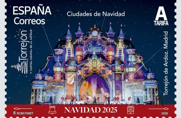 Correos presenta un sello dedicado a las Mágicas Navidades de Torrejón