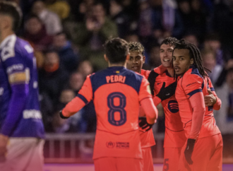 El C.D. Guadalajara no pudo finalmente con el F.C. Barcelona (0-2) en un partido de Copa muy agitado