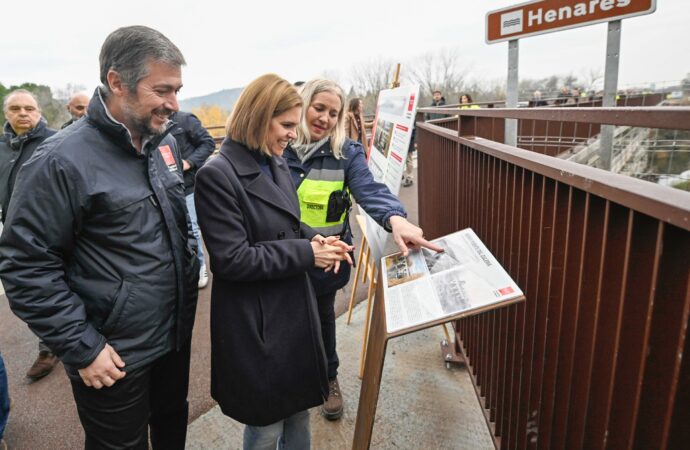 Así ha quedado el nuevo puente del Zulema en Alcalá (M-300 subida al monte Gugurú)