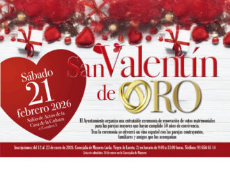 Mayores / San Valentín de Oro se celebrará en Torrejón el 21 de febrero