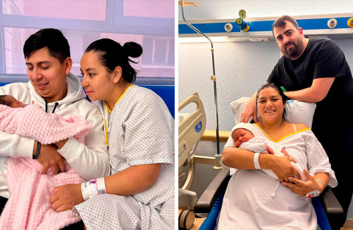 Elsa, primer bebe del año nacida en el Hospital de Alcalá en 2026. Zoe fue la última de 2025