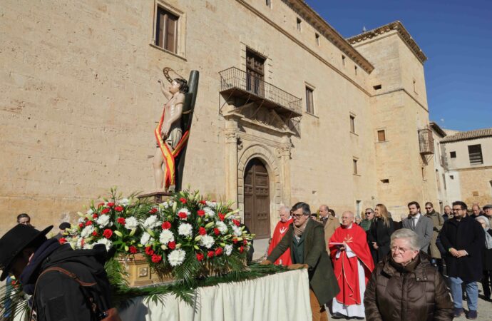 Pastrana celebró la festividad de San Sebastián con misa y procesión en honor al patrón de la villa