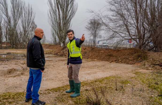 Nuevo dique de contención en Torrejón para evitar que el río Henares inunde la carretera M206