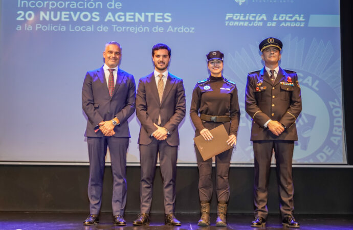 20 nuevos agentes aumentan la plantilla de la Policía Local en Torrejón de Ardoz