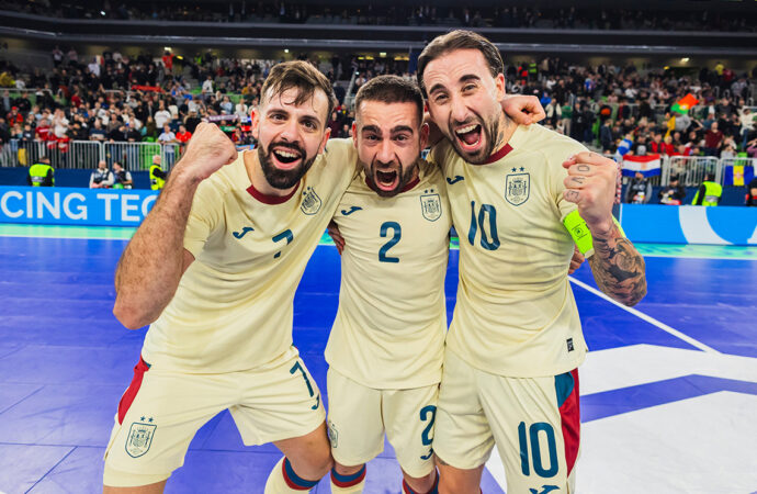 Fútbol Sala: el torrejonero, Mario Rivillos, campeón de Europa con la selección española