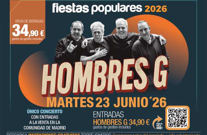 Hombres G llega este martes 23 a las Fiestas de Torrejón de Ardoz