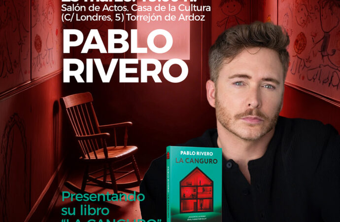 Pablo Rivero presenta su nuevo libro «La Canguro», este miércoles día 25 en Torrejón de Ardoz