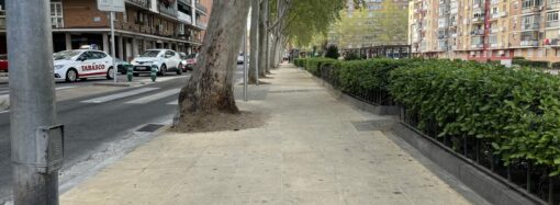 Finalizada en Alcalá la renovación de aceras en la calle Caballería Española