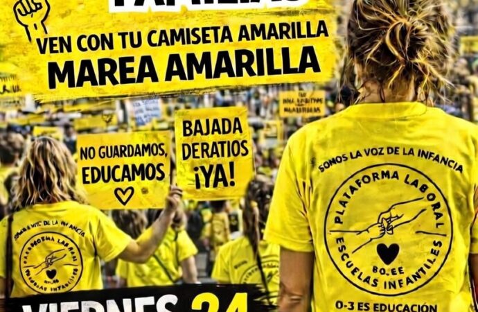 Educadores infantiles y familias convocan una concentración en Alcalá para el día 24 en defensa del ciclo 0-3 años