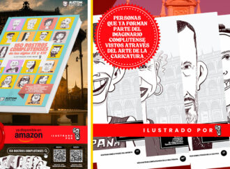 Nuevo libro de caricaturas del alcalaíno MON con rostros contemporáneos de la ciudad