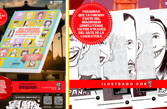 Nuevo libro de caricaturas del alcalaíno MON con rostros contemporáneos de la ciudad