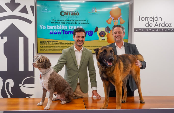 El Ayuntamiento de Torrejón implanta el ADN Canino-Censo Genético para reducir los excrementos de perros en las calles