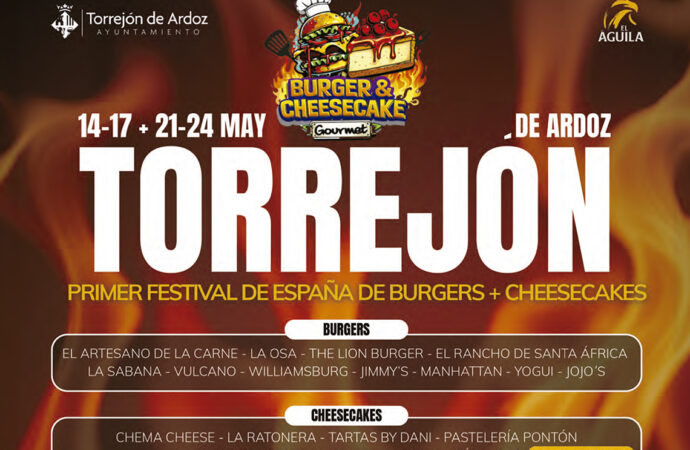 Hamburguesas y tartas de queso gourmet, reunidas en el Primer Festival celebrado en el Recinto Ferial de Torrejón de Ardoz