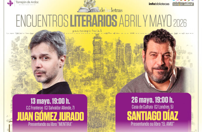 Juan Gómez Jurado llega este miércoles, 13 de mayo, a Torrejón para hablar de su obra “Mentira”