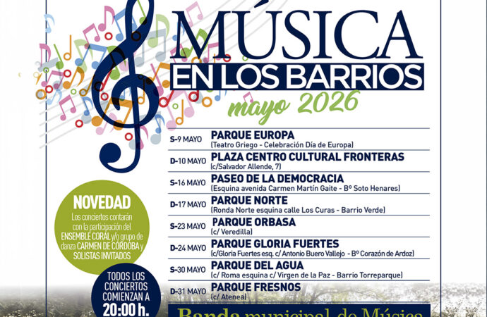 «Música en los barrios” de Torrejón: programación de mayo