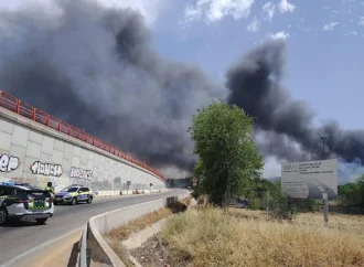 Dos fuegos en el Corredor del Henares provocaron el corte del AVE e incidencias en Cercanías