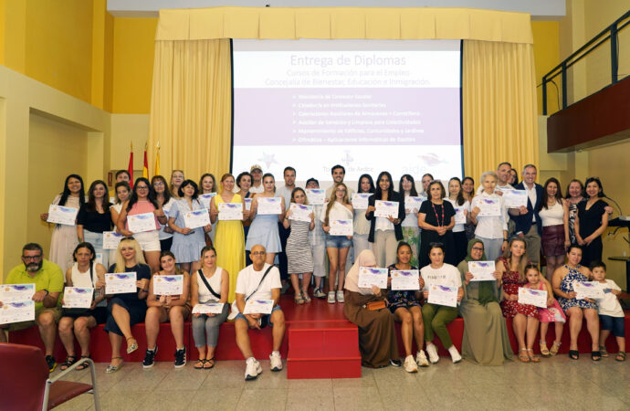 Entregados en Torrejón los diplomas a los alumnos que han superado con éxito una nueva edición de los cursos de formación